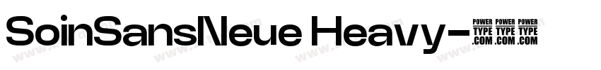 SoinSansNeue Heavy字体转换